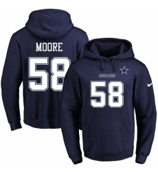 NFL Mens Nike Dallas Cowboys 58 Damontre Moore Navy Blue Name Number Pullover Hoodie NFL Mens Nike Dallas Cowboys 58 Damontre Moore Navy Blue Name Number Pullover Hoodie