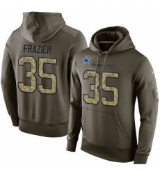 NFL Nike Dallas Cowboys 35 Kavon Frazier Green Salute To Service Mens Pullover Hoodie NFL Nike Dallas Cowboys 35 Kavon Frazier Green Salute To Service Mens Pullover Hoodie