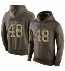 NFL Nike Dallas Cowboys 48 Daryl Johnston Green Salute To Service Mens Pullover Hoodie NFL Nike Dallas Cowboys 48 Daryl Johnston Green Salute To Service Mens Pullover Hoodie