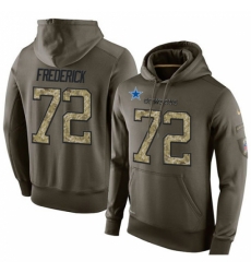 NFL Nike Dallas Cowboys 72 Travis Frederick Green Salute To Service Mens Pullover Hoodie NFL Nike Dallas Cowboys 72 Travis Frederick Green Salute To Service Mens Pullover Hoodie