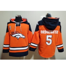 Men Denver Broncos 5 Teddy Bridgewater Stitched Hoodie Men Denver Broncos 5 Teddy Bridgewater Stitched Hoodie