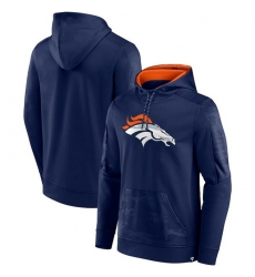 Men Denver Broncos Navy On The Ball Pullover Hoodie Men Denver Broncos Navy On The Ball Pullover Hoodie