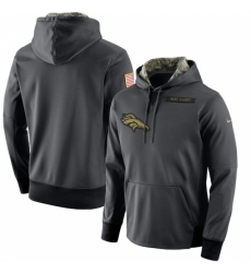 NFL Mens Denver Broncos Nike Anthracite Salute to Service Player Performance Hoodie NFL Mens Denver Broncos Nike Anthracite Salute to Service Player Performance Hoodie