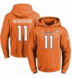 NFL Mens Nike Denver Broncos 11 Carlos Henderson Orange Name Number Pullover Hoodie NFL Mens Nike Denver Broncos 11 Carlos Henderson Orange Name Number Pullover Hoodie