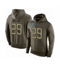 Football Mens Detroit Lions 29 Rashaan Melvin Green Salute To Service Pullover Hoodie Football Mens Detroit Lions 29 Rashaan Melvin Green Salute To Service Pullover Hoodie