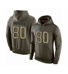 Football Mens Detroit Lions 80 Danny Amendola Green Salute To Service Pullover Hoodie Football Mens Detroit Lions 80 Danny Amendola Green Salute To Service Pullover Hoodie