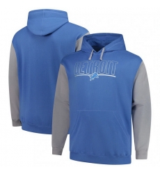 Men Mensfanatics Blue Detroit Lions Big And Tall Outline Pullover Hoodie Men Mensfanatics Blue Detroit Lions Big And Tall Outline Pullover Hoodie