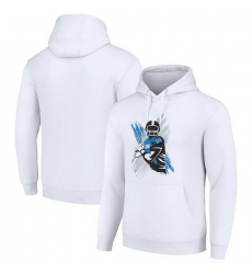 Men Starter White Detroit Lions Player X Fleece Pullover Hoodie Men Starter White Detroit Lions Player X Fleece Pullover Hoodie