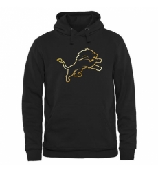 NFL Mens Detroit Lions Pro Line Black Gold Collection Pullover Hoodie NFL Mens Detroit Lions Pro Line Black Gold Collection Pullover Hoodie