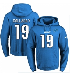 NFL Mens Nike Detroit Lions 19 Kenny Golladay Blue Name Number Pullover Hoodie NFL Mens Nike Detroit Lions 19 Kenny Golladay Blue Name Number Pullover Hoodie