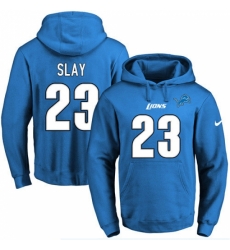 NFL Mens Nike Detroit Lions 23 Darius Slay Blue Name Number Pullover Hoodie NFL Mens Nike Detroit Lions 23 Darius Slay Blue Name Number Pullover Hoodie