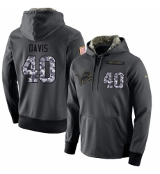 NFL Mens Nike Detroit Lions 40 Jarrad Davis Stitched Black Anthracite Salute to Service Player Performance Hoodie NFL Mens Nike Detroit Lions 40 Jarrad Davis Stitched Black Anthracite Salute to Service Player Performance Hoodie