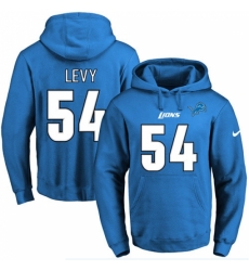 NFL Mens Nike Detroit Lions 54 DeAndre Levy Blue Name Number Pullover Hoodie NFL Mens Nike Detroit Lions 54 DeAndre Levy Blue Name Number Pullover Hoodie