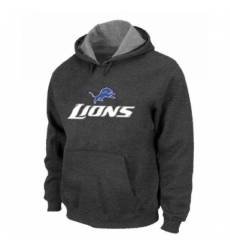 NFL Mens Nike Detroit Lions Authentic Logo Pullover Hoodie Dark Grey NFL Mens Nike Detroit Lions Authentic Logo Pullover Hoodie Dark Grey