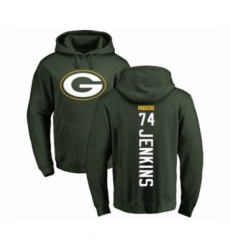 Football Green Bay Packers 74 Elgton Jenkins Green Backer Hoodie Football Green Bay Packers 74 Elgton Jenkins Green Backer Hoodie