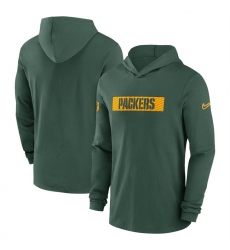 Men Green Bay Packers Green Sideline Performance Hoodie Men Green Bay Packers Green Sideline Performance Hoodie