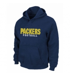 NFL Mens Nike Green Bay Packers Font Pullover Hoodie Blue NFL Mens Nike Green Bay Packers Font Pullover Hoodie Blue