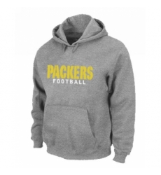NFL Mens Nike Green Bay Packers Font Pullover Hoodie Grey NFL Mens Nike Green Bay Packers Font Pullover Hoodie Grey