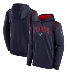 Men Houston Texans Navy Sideline Stack Performance Pullover Hoodie 001 Men Houston Texans Navy Sideline Stack Performance Pullover Hoodie 001