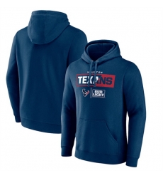 Men Houston Texans Navy X Bud Light Pullover Hoodie Men Houston Texans Navy X Bud Light Pullover Hoodie