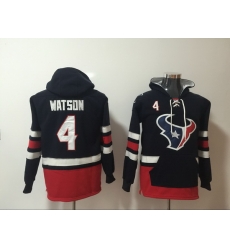Men Nike Houston Texans Deshaun Watson 4 NFL Winter Thick Hoodie Men Nike Houston Texans Deshaun Watson 4 NFL Winter Thick Hoodie