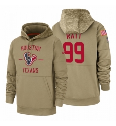 Mens Houston Texans 99 JJ Watt 2019 Salute to Service Tan Sideline Therma Pullover Hoodie Mens Houston Texans 99 JJ Watt 2019 Salute to Service Tan Sideline Therma Pullover Hoodie