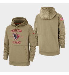 Mens Houston Texans Tan 2019 Salute to Service Sideline Therma Pullover Hoodie Mens Houston Texans Tan 2019 Salute to Service Sideline Therma Pullover Hoodie