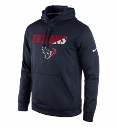 NFL Houston Texans Nike Kick Off Staff Performance Pullover Hoodie Navy NFL Houston Texans Nike Kick Off Staff Performance Pullover Hoodie Navy