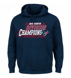 NFL Mens Houston Texans Majestic Navy 2015 AFC South Division Champions Pullover Hoodie NFL Mens Houston Texans Majestic Navy 2015 AFC South Division Champions Pullover Hoodie