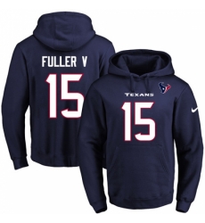 NFL Mens Nike Houston Texans 15 Will Fuller V Navy Blue Name Number Pullover Hoodie NFL Mens Nike Houston Texans 15 Will Fuller V Navy Blue Name Number Pullover Hoodie