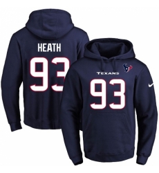 NFL Mens Nike Houston Texans 93 Joel Heath Navy Blue Name Number Pullover Hoodie NFL Mens Nike Houston Texans 93 Joel Heath Navy Blue Name Number Pullover Hoodie