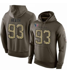 NFL Nike Houston Texans 93 Joel Heath Green Salute To Service Mens Pullover Hoodie NFL Nike Houston Texans 93 Joel Heath Green Salute To Service Mens Pullover Hoodie