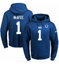 NFL Mens Nike Indianapolis Colts 1 Pat McAfee Royal Blue Name Number Pullover Hoodie NFL Mens Nike Indianapolis Colts 1 Pat McAfee Royal Blue Name Number Pullover Hoodie