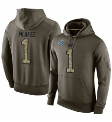 NFL Nike Indianapolis Colts 1 Pat McAfee Green Salute To Service Mens Pullover Hoodie NFL Nike Indianapolis Colts 1 Pat McAfee Green Salute To Service Mens Pullover Hoodie