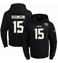 NFL Mens Nike Jacksonville Jaguars 15 Allen Robinson Black Name Number Pullover Hoodie NFL Mens Nike Jacksonville Jaguars 15 Allen Robinson Black Name Number Pullover Hoodie