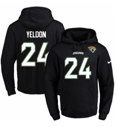 NFL Mens Nike Jacksonville Jaguars 24 TJ Yeldon Black Name Number Pullover Hoodie NFL Mens Nike Jacksonville Jaguars 24 TJ Yeldon Black Name Number Pullover Hoodie