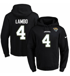 NFL Mens Nike Jacksonville Jaguars 4 Josh Lambo Black Name Number Pullover Hoodie NFL Mens Nike Jacksonville Jaguars 4 Josh Lambo Black Name Number Pullover Hoodie