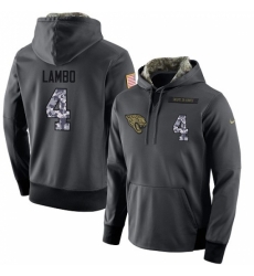 NFL Mens Nike Jacksonville Jaguars 4 Josh Lambo Stitched Black Anthracite Salute to Service Player Performance Hoodie NFL Mens Nike Jacksonville Jaguars 4 Josh Lambo Stitched Black Anthracite Salute to Service Player Performance Hoodie