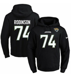 NFL Mens Nike Jacksonville Jaguars 74 Cam Robinson Black Name Number Pullover Hoodie NFL Mens Nike Jacksonville Jaguars 74 Cam Robinson Black Name Number Pullover Hoodie