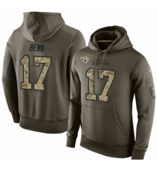 NFL Nike Jacksonville Jaguars 17 Arrelious Benn Green Salute To Service Mens Pullover Hoodie NFL Nike Jacksonville Jaguars 17 Arrelious Benn Green Salute To Service Mens Pullover Hoodie