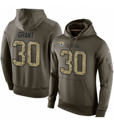 NFL Nike Jacksonville Jaguars 30 Corey Grant Green Salute To Service Mens Pullover Hoodie NFL Nike Jacksonville Jaguars 30 Corey Grant Green Salute To Service Mens Pullover Hoodie