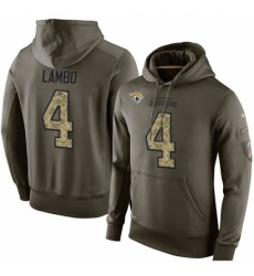 NFL Nike Jacksonville Jaguars 4 Josh Lambo Green Salute To Service Mens Pullover Hoodie NFL Nike Jacksonville Jaguars 4 Josh Lambo Green Salute To Service Mens Pullover Hoodie