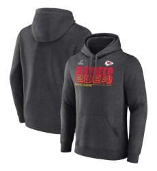 Men Kansas City Chiefs Charcoal 2024 Playoffs Pullover Hoodie Men Kansas City Chiefs Charcoal 2024 Playoffs Pullover Hoodie
