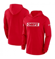 Men Kansas City Chiefs Red Sideline Performance Hoodie Men Kansas City Chiefs Red Sideline Performance Hoodie