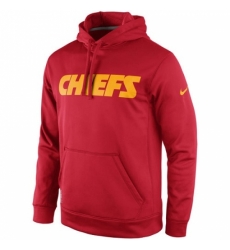 NFL Kansas City Chiefs Nike KO Wordmark Performance Hoodie Red NFL Kansas City Chiefs Nike KO Wordmark Performance Hoodie Red