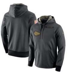 NFL Mens Kansas City Chiefs Nike Anthracite Salute to Service Player Performance Hoodie NFL Mens Kansas City Chiefs Nike Anthracite Salute to Service Player Performance Hoodie
