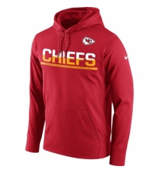 NFL Mens Kansas City Chiefs Nike Red Sideline Circuit Pullover Performance Hoodie NFL Mens Kansas City Chiefs Nike Red Sideline Circuit Pullover Performance Hoodie