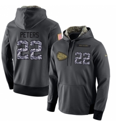 NFL Mens Nike Kansas City Chiefs 22 Marcus Peters Stitched Black Anthracite Salute to Service Player Performance Hoodie NFL Mens Nike Kansas City Chiefs 22 Marcus Peters Stitched Black Anthracite Salute to Service Player Performance Hoodie