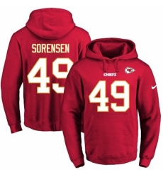 NFL Mens Nike Kansas City Chiefs 49 Daniel Sorensen Red Name Number Pullover Hoodie NFL Mens Nike Kansas City Chiefs 49 Daniel Sorensen Red Name Number Pullover Hoodie
