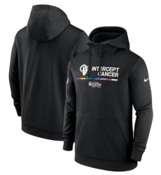 Men Los Angeles Rams 2022 Black Crucial Catch Therma Performance Pullover Hoodie Men Los Angeles Rams 2022 Black Crucial Catch Therma Performance Pullover Hoodie